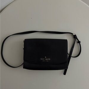 Kate Spade Black Leather Shoulder Bag